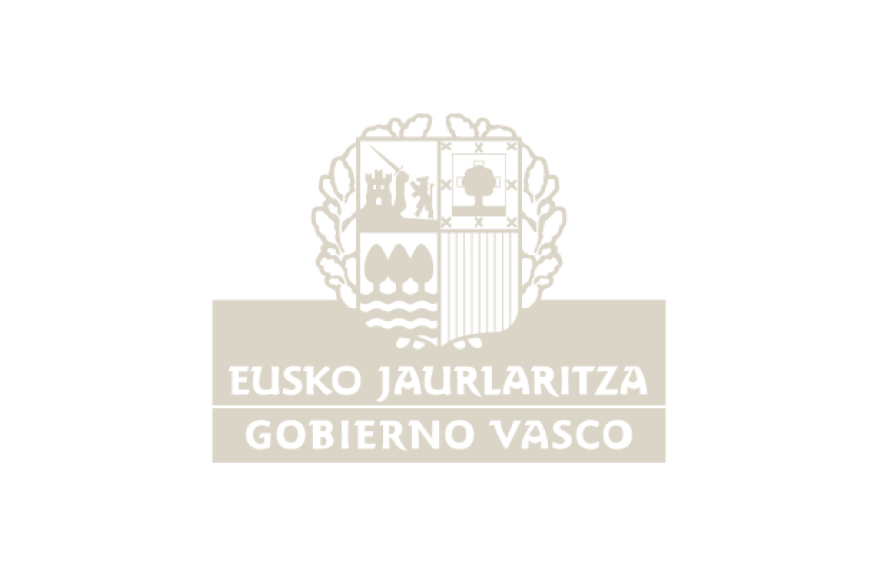 Logotipo de Eusko Jaurlaritza - Gobierno Vasco color beige en png.